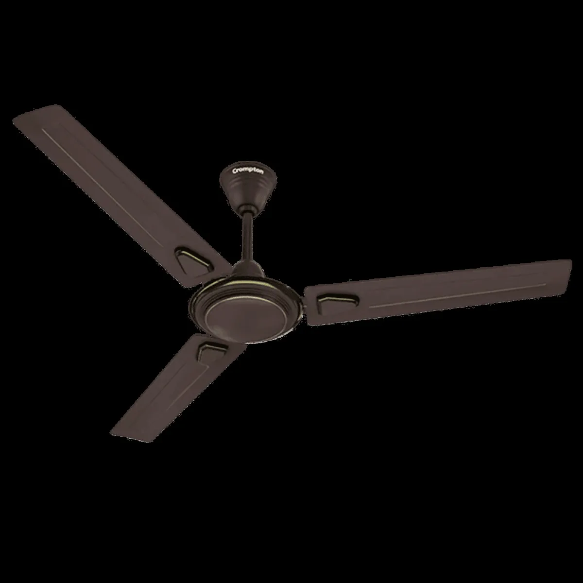 Crompton Surebreeze Super Briz Deco 1 Star 1200mm 3 Blade Copper Motor Ceiling Fan (Rust Proof, Smoked Brown)