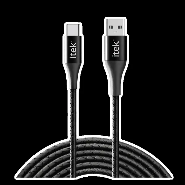 itek Type A to Type C 3.9 Feet (1.2M) Cable (480 Mbps Transfer Speed, Black)