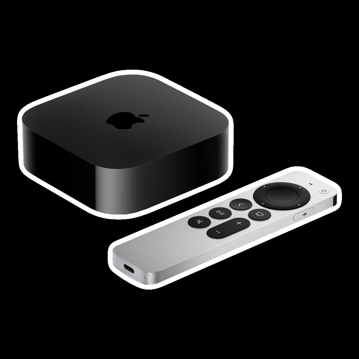 Apple TV 4K Streaming Device with Siri Search (Dolby Atmos, HDR10+, Wi-Fi 6, Black)