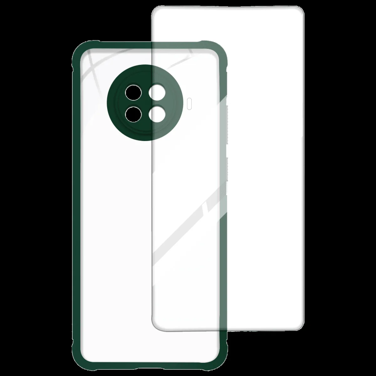ARROW Hybrid Screen Protector & Polycarbonate Back Cover Combo for Xiaomi Mi 10i (Scratch Protection, Dark Green)
