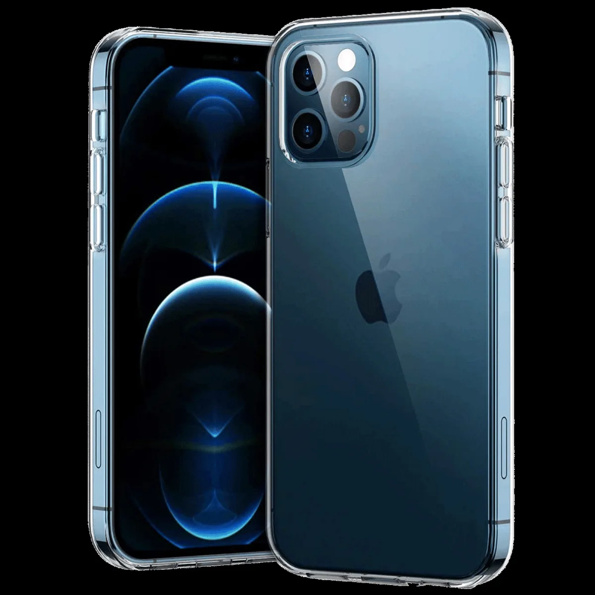 in base Ultra Slim TPU Back Cover for Apple iPhone 12 Pro Max (Ultra Thin Design, Clear)