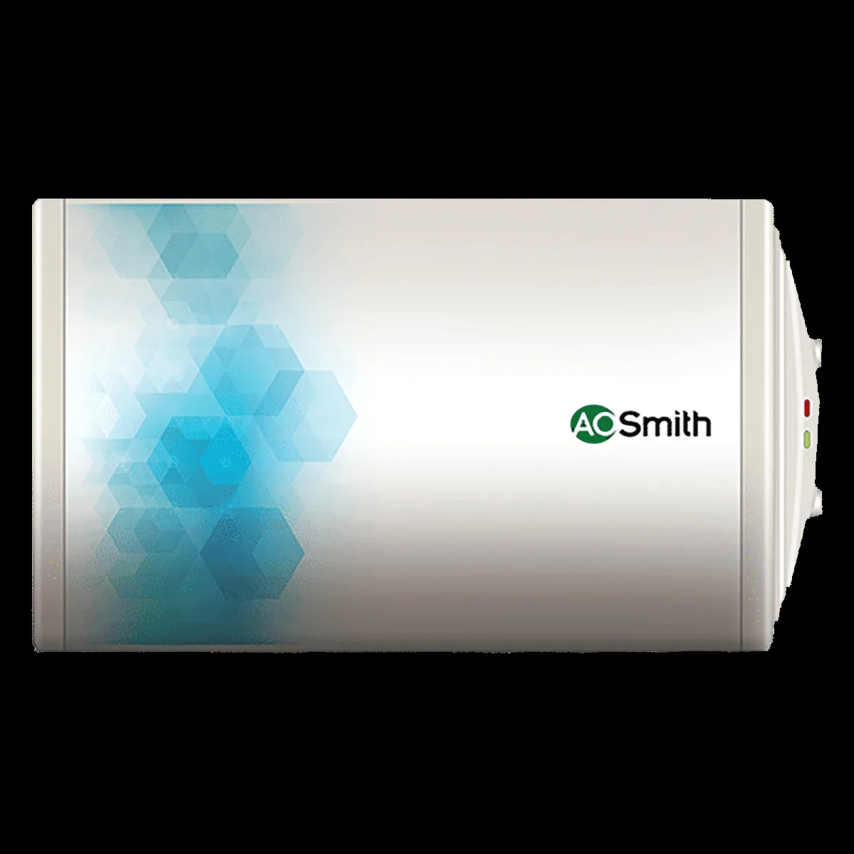 AO Smith 15 Litres 3 Star Horizontal Storage Water Geyser with Glass Coated Incoloy Heating Element (White)