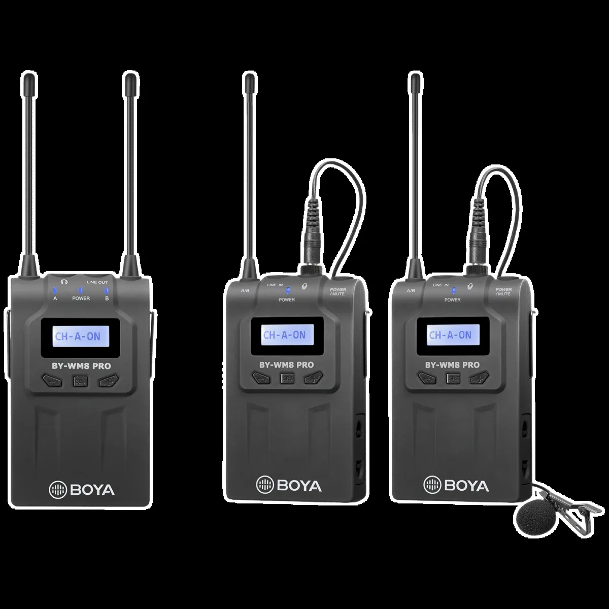 Boya 3.5 Jack Wireless Microphone with Mute Function (Black)