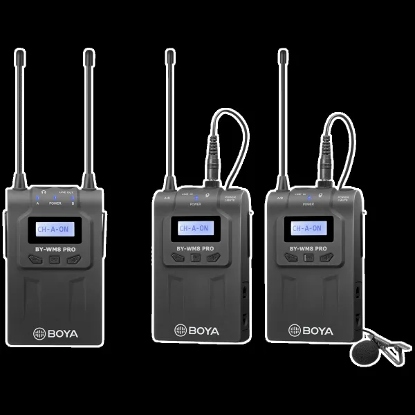 Boya 3.5 Jack Wireless Microphone with Mute Function (Black)