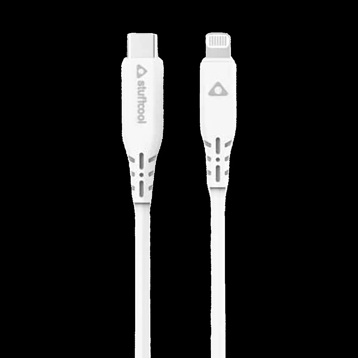 Stuffcool Bolt Type C to Lightning 3.9 Feet (1.2M) Cable (Sync and Charge, White)
