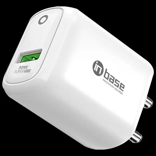 in base Ether SV31 3W Type A SuperVOOC Charger (Adapter Only, White)