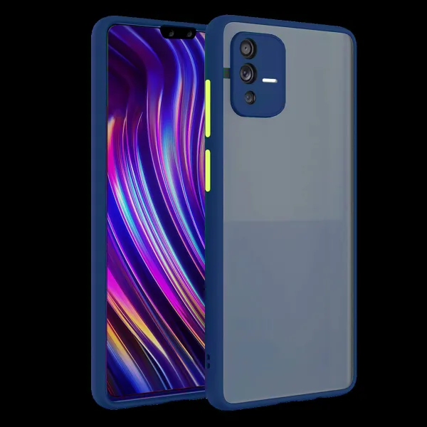 Arrow Duplex Back Cover for vivo V23 Pro (Anti Scratch Design, Blue)