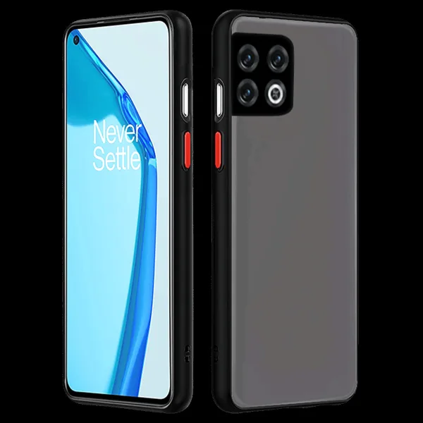 Arrow Duplex Polycarbonate Back Cover for OnePlus 10 Pro (Anti Scratch Design, Black)