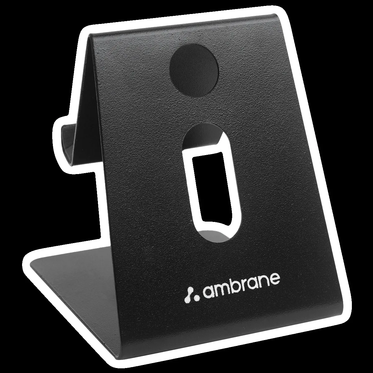 ambrane Anti Skid Holder For Mobiles (Multipurpose Stand, Black)