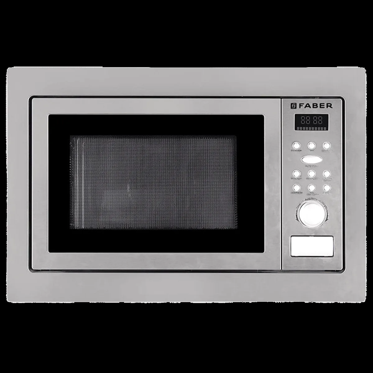 FABER FBIMWO CGS/FG 25L 60cm Built-in Microwave with 10 Autocook Menus (FBIMWO 25L CGS/FG, Stainless Steel)