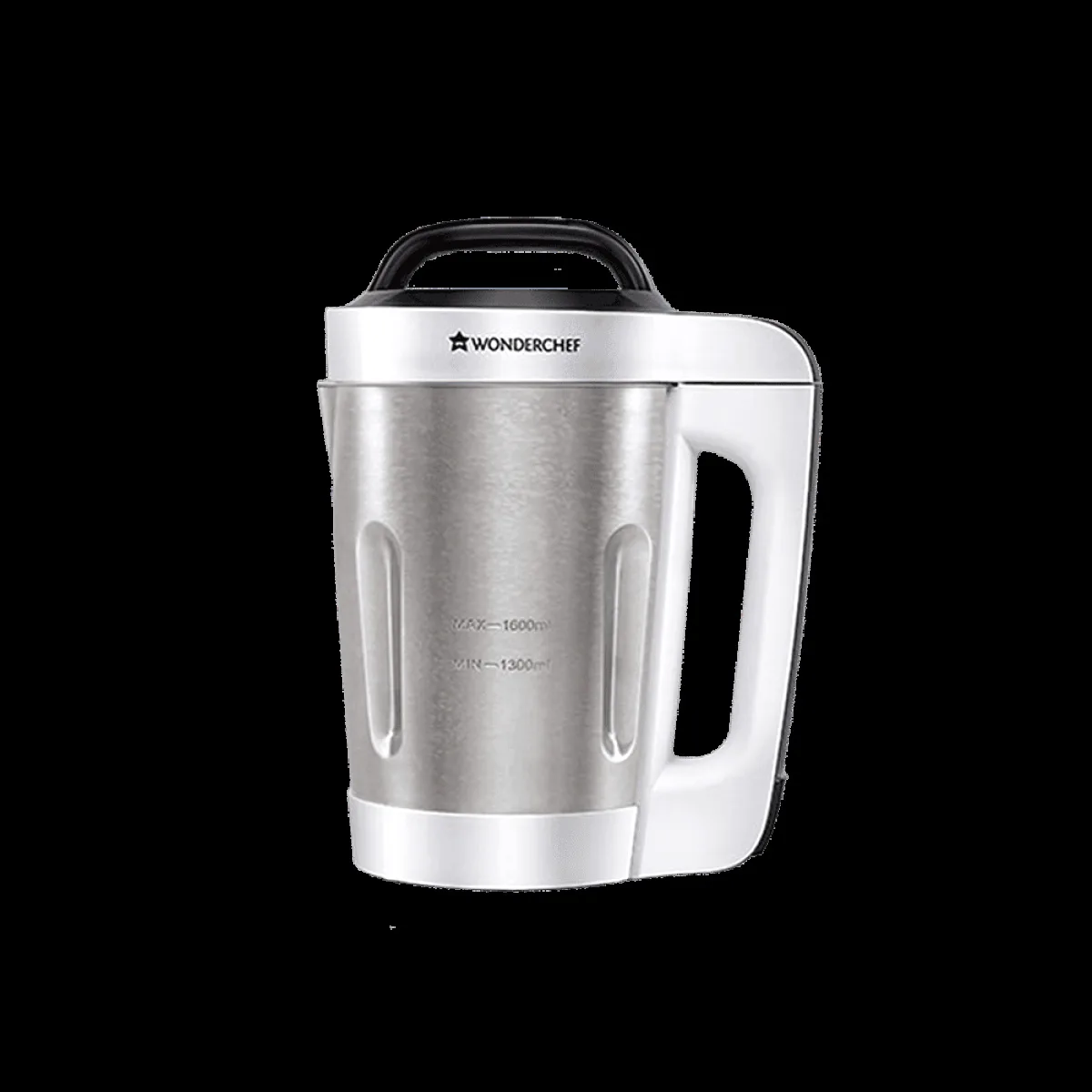 WONDERCHEF 800 Watt 1.6 Litre Soup Maker with Touch Control Panel (Steel/White)
