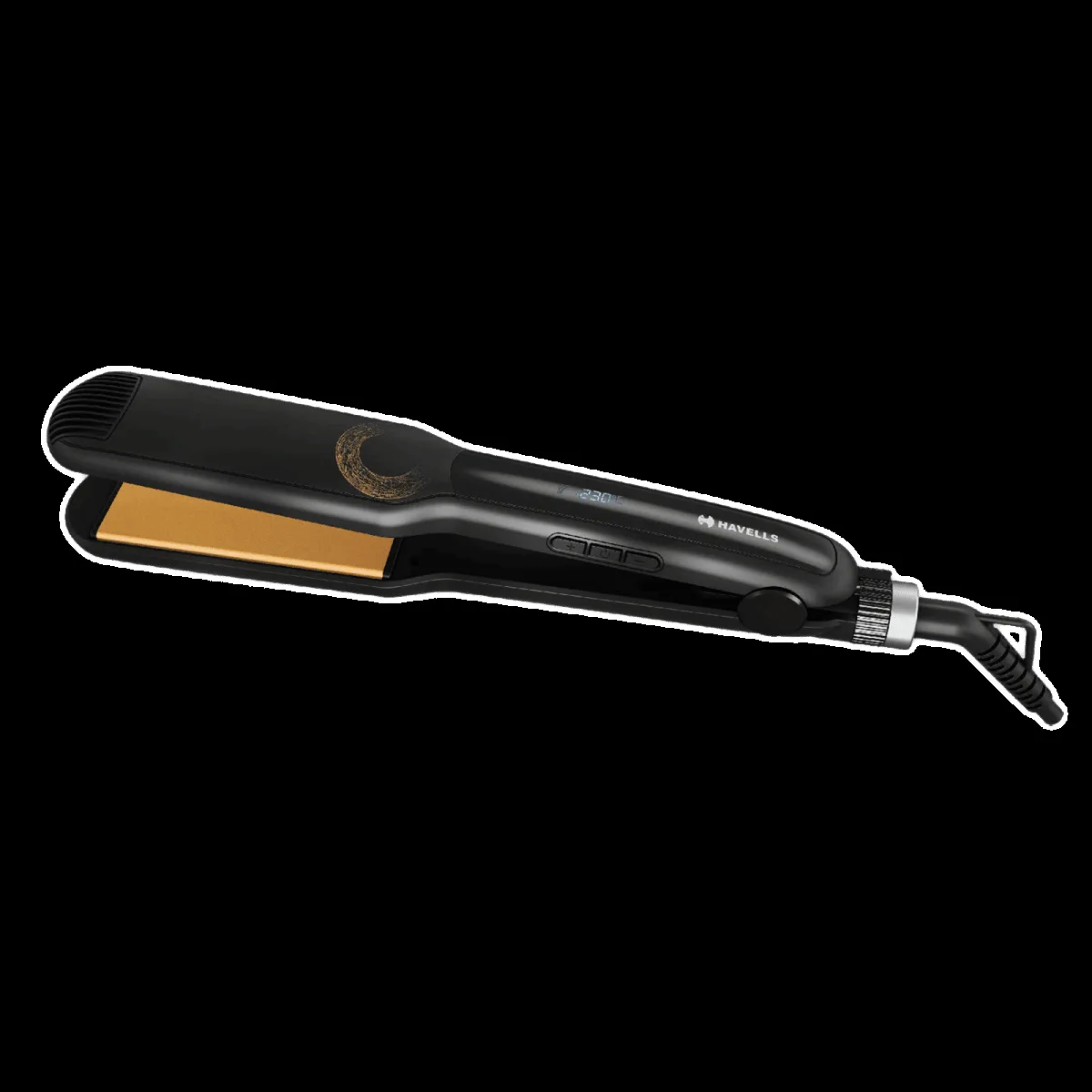 HAVELLS Keratin HS4122 Hair Straightener with Digital Display (Ceramic Plates, Black)