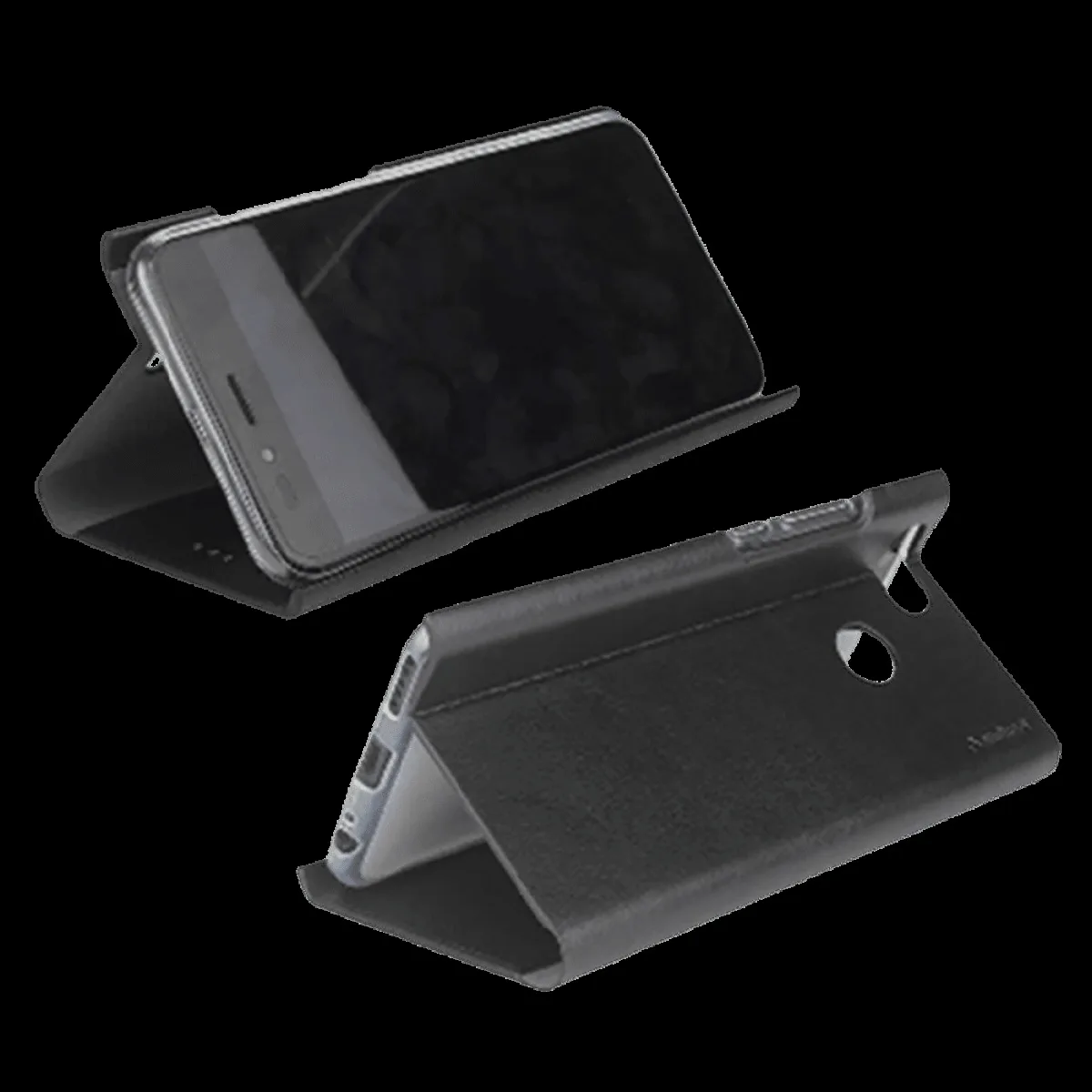 stuffcool FLPTSGA10S Leather Flip Cover for Samsung Galaxy A10s ( Easy Access To Ports, Black)