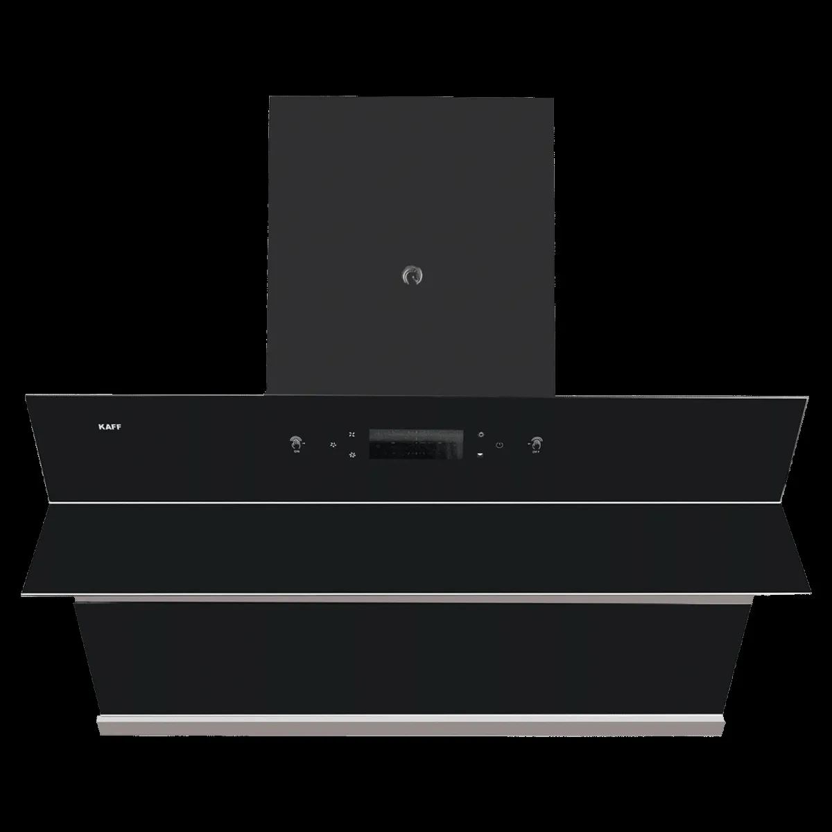 KAFF ALBURY DHC 90cm 1420m3/hr Ducted Auto Clean Wall Mounted Chimney with Touch Control Panel (Black)