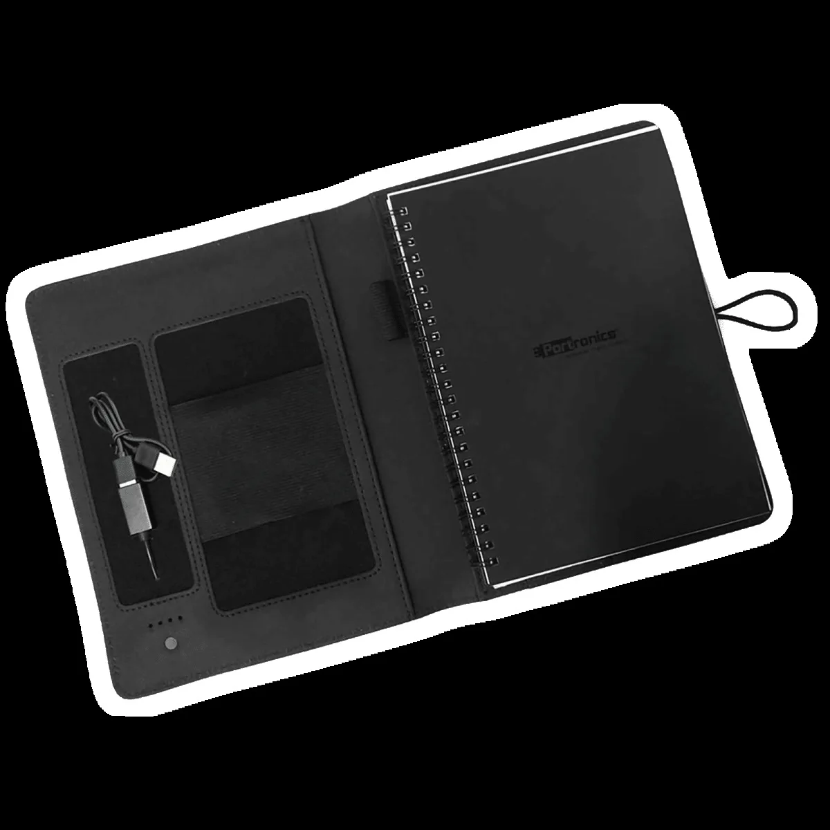 Portronics Power Wallet 10000 mAh Power Bank (1 Type A Port,  PU Leather Casing, LED Charging Indicator, Black)