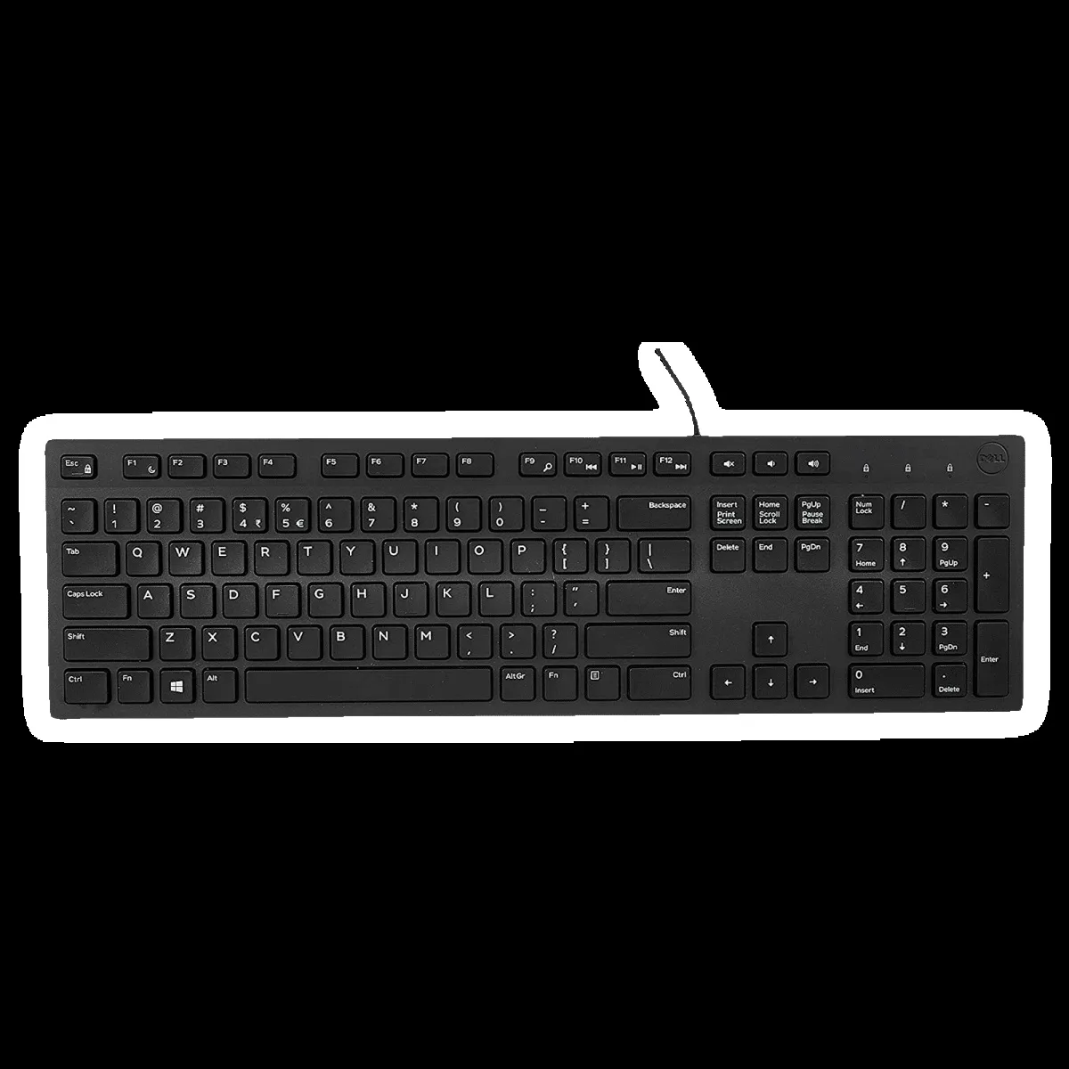 DELL KB216 Wired Keyboard with Multimedia Keys (Spill Resistant, Black)