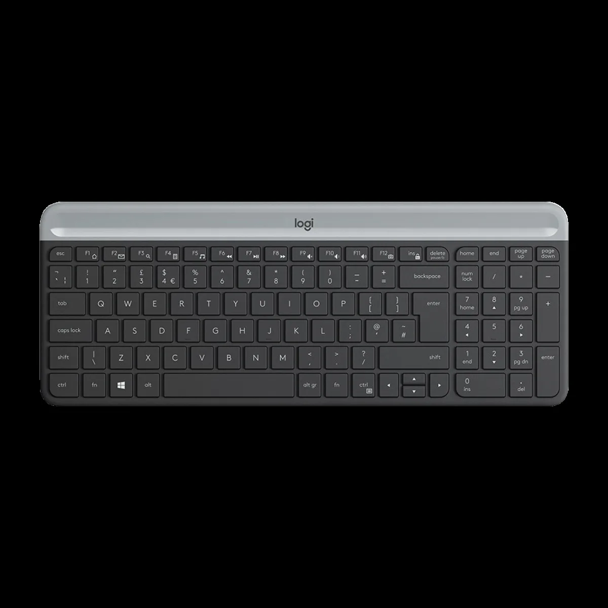 logitech K580 Bluetooth & 2.4GHz Wireless Keyboard with Multi Device Connectivity (Ultra-Slim Profile, Black)
