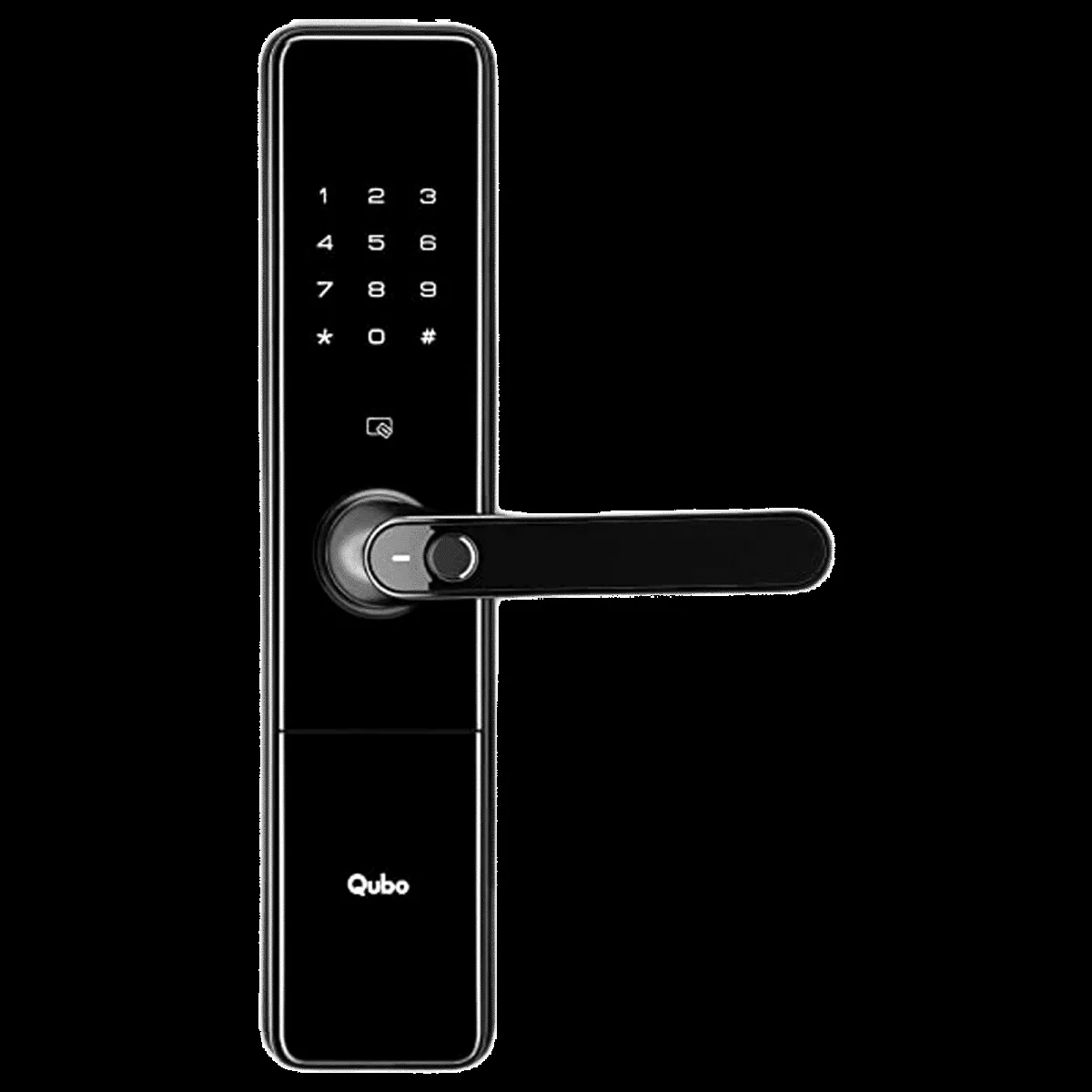 Qubo Smart Door Lock (Two-Layer Authentication, OC- HLD01BL1, Black)