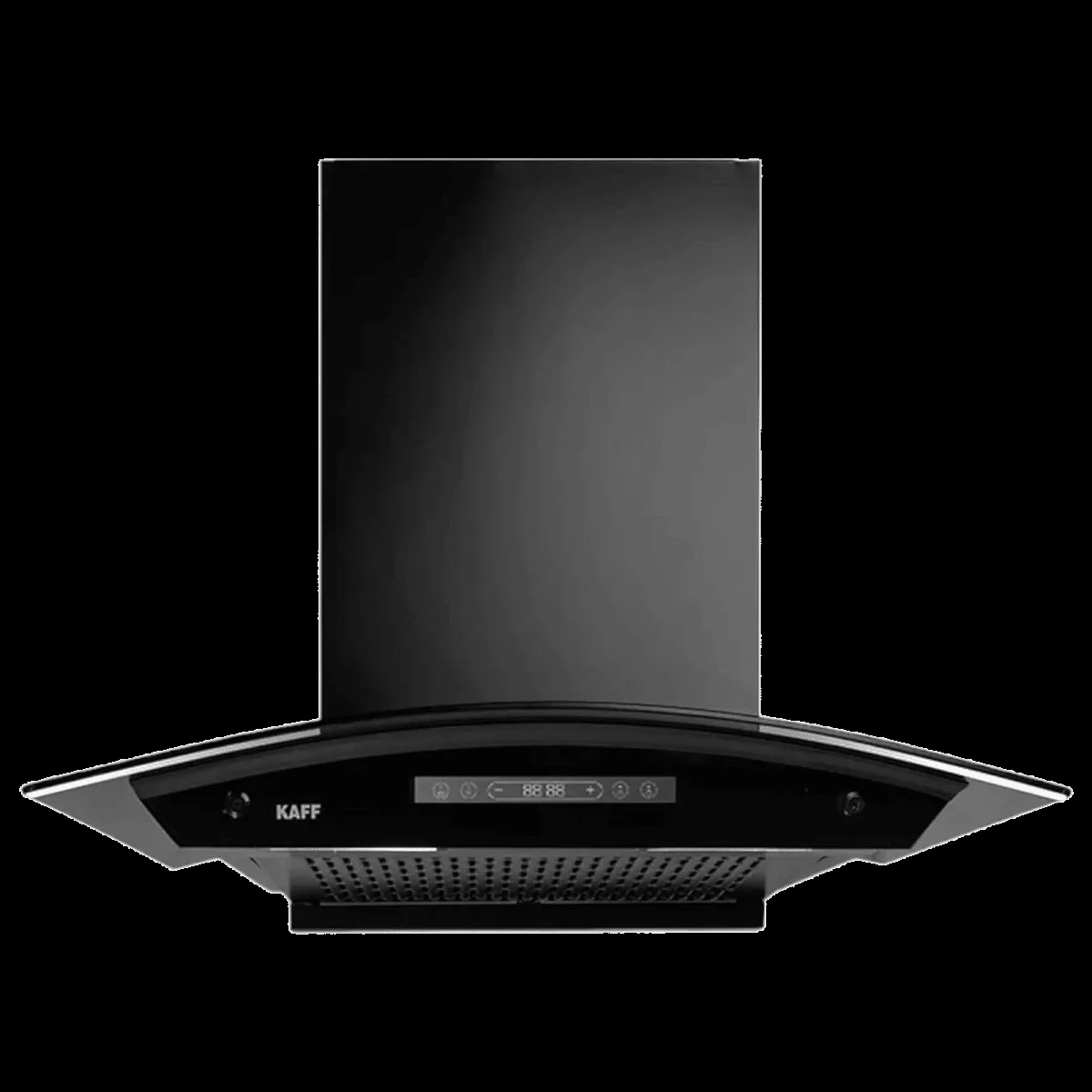 KAFF MAINZ DC 75cm 1400m3/hr Ducted Auto Clean Wall Mounted Chimney with Digital Display (Black)