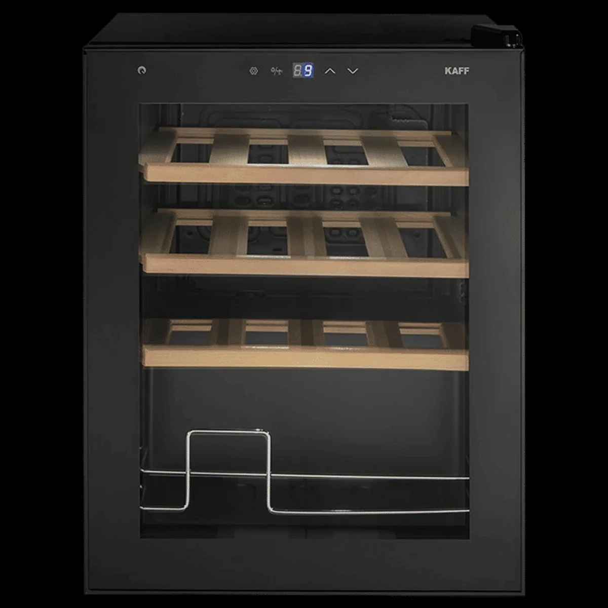 KAFF KWC 42 Litres 16 Bottles Wine Cooler (Child Lock, WC42BW, Black)
