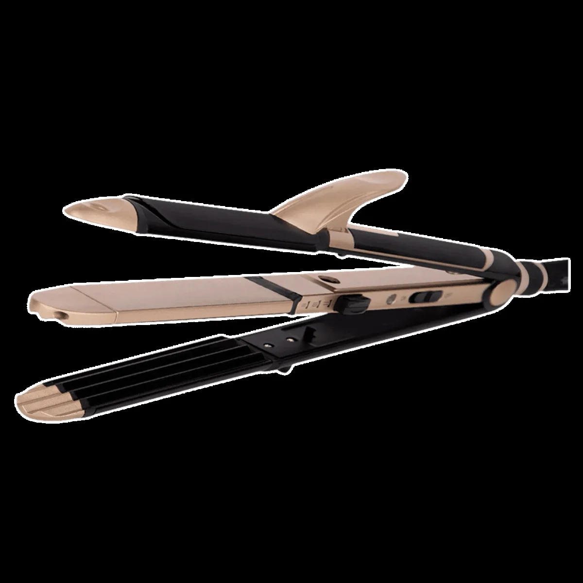 VEGA VHSCC-01 3-in-1 Hair Styler with Ceramic Coating Technology (Easy Lock System, Black & Gold)