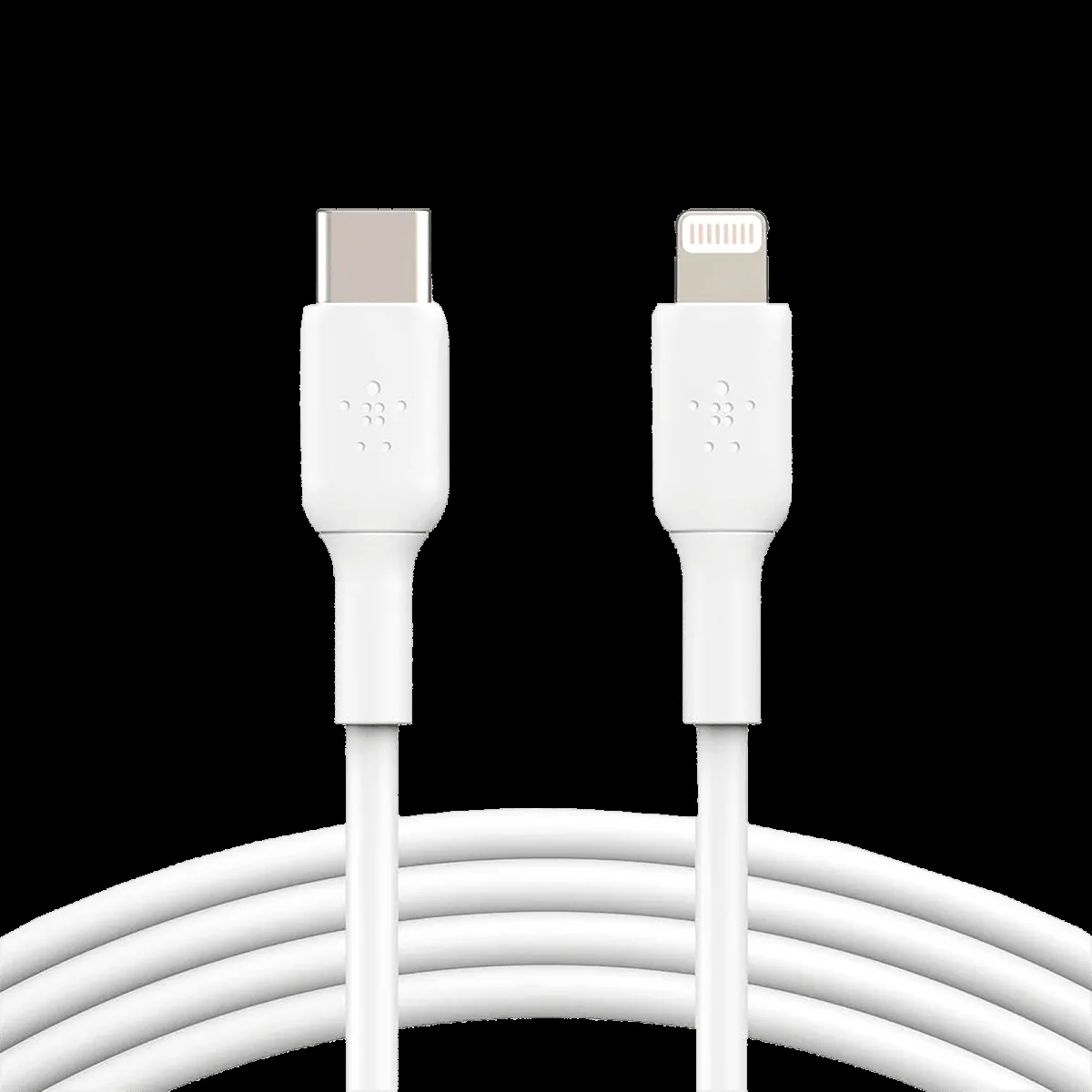 belkin BoostCharge Type C to Lightning Connector 3.3 Feet (1 M) Cable (Withstand 8000+ Bends, White)