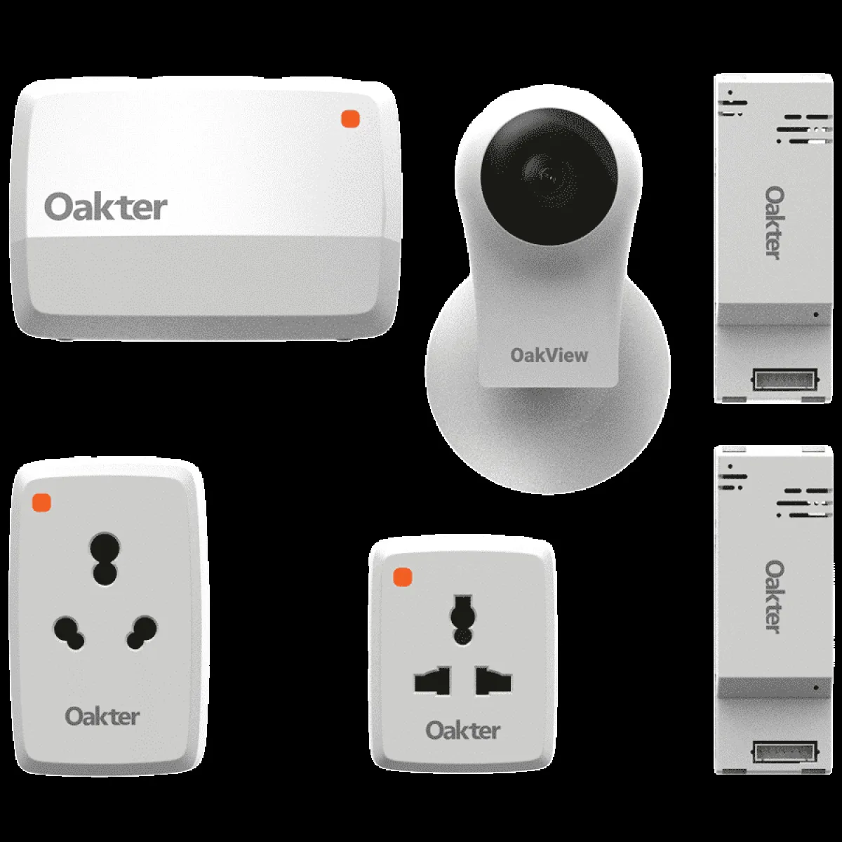 Oakter Smart Home Device and Intelli Cami Kit (White)