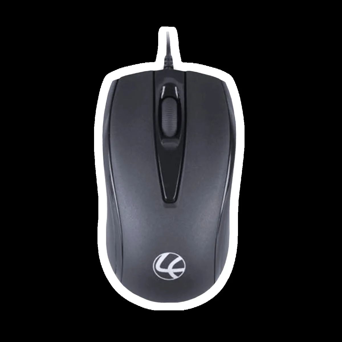 LAPCARE L-70 Plus Wired Optical Mouse (1200 DPI, Ambidextrous Design, Black)