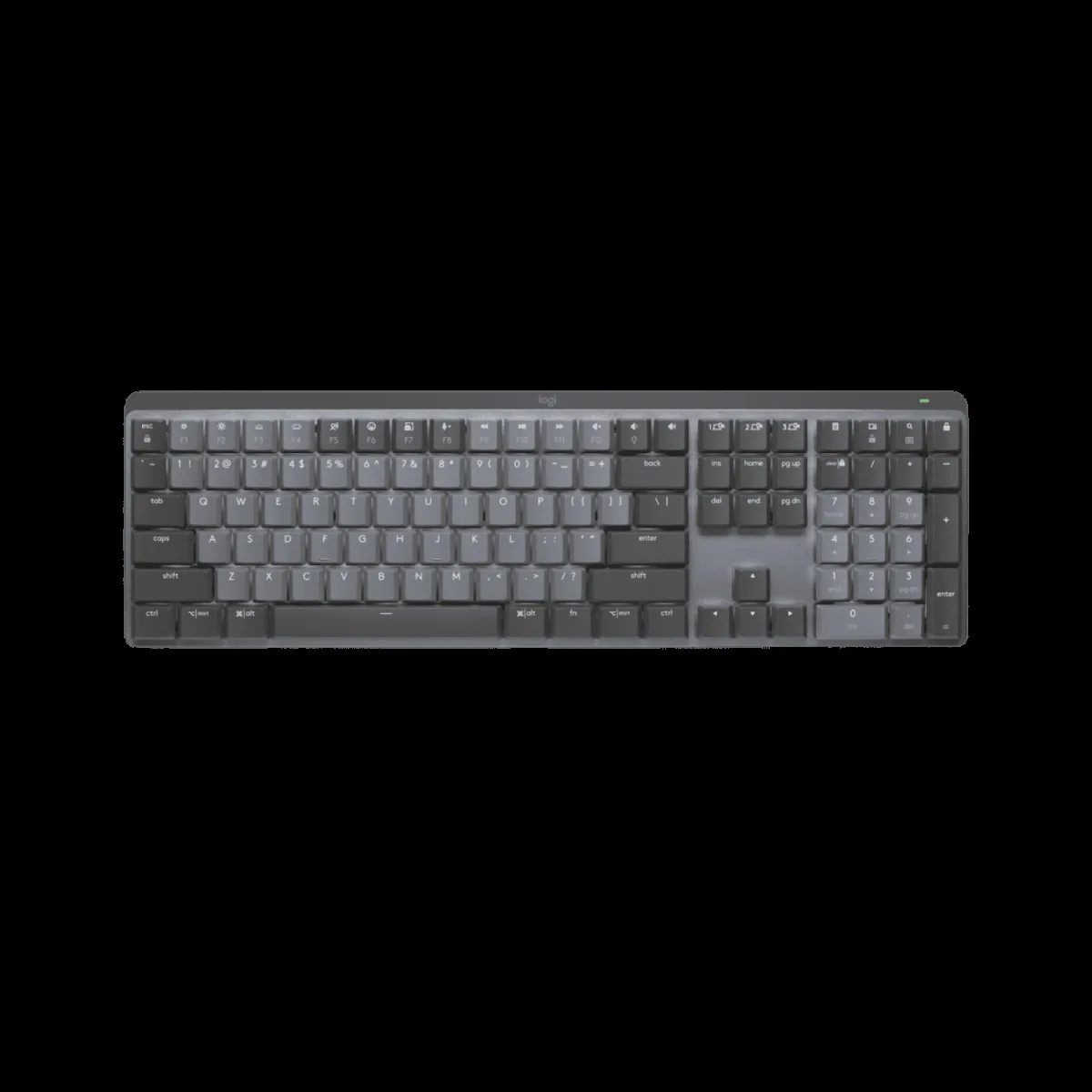 logitech MX Keys Mechanical Rechargeable Bluetooth Wireless Performance Keyboard with Multi Device Connectivity (Ambient Light Sensors, Graphite)