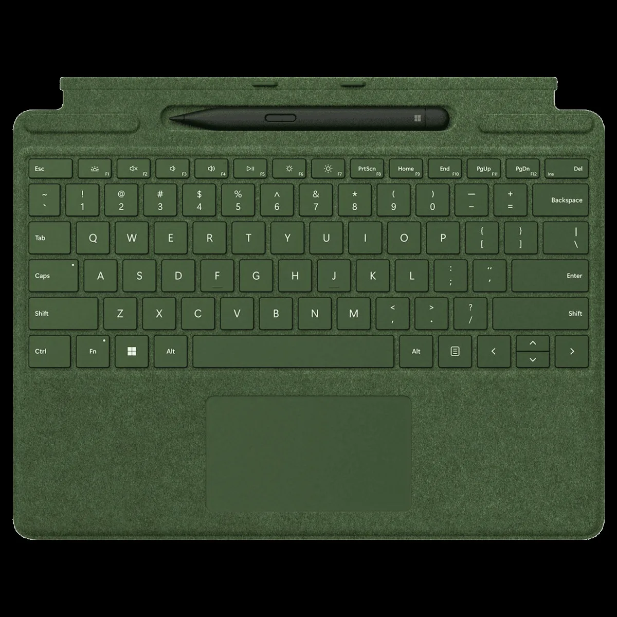 Microsoft Surface Pro Signature Wireless Keyboard for Surface Pro 8, 9 & X with Slim Pen 2 (Backlit Keys, Forest)