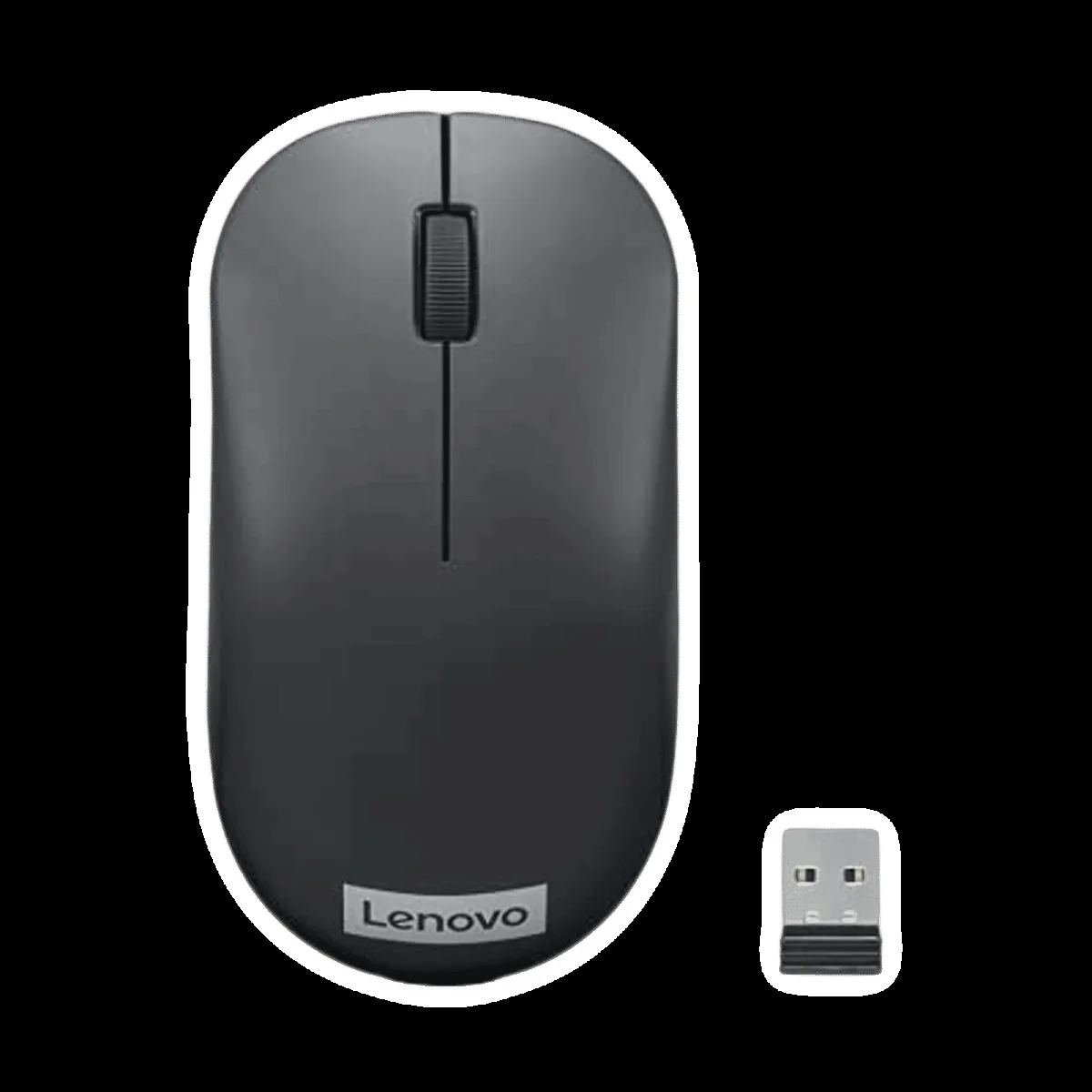 Lenovo 130 2.4GHz Wireless Mouse (1000 DPI, Ergonomic Design, Black)