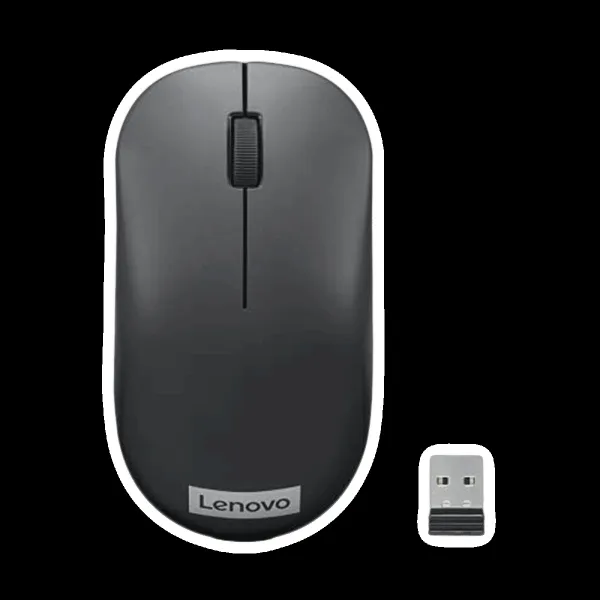 Lenovo 130 2.4GHz Wireless Mouse (1000 DPI, Ergonomic Design, Black)