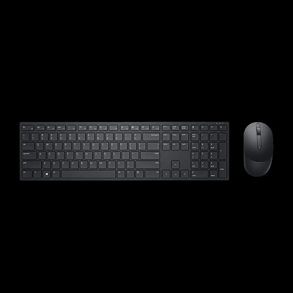 DELL KM5221W Pro Wireless Keyboard & Mouse Combo (4000 DPI Adjustable, 12 Programmable Keys, Black)