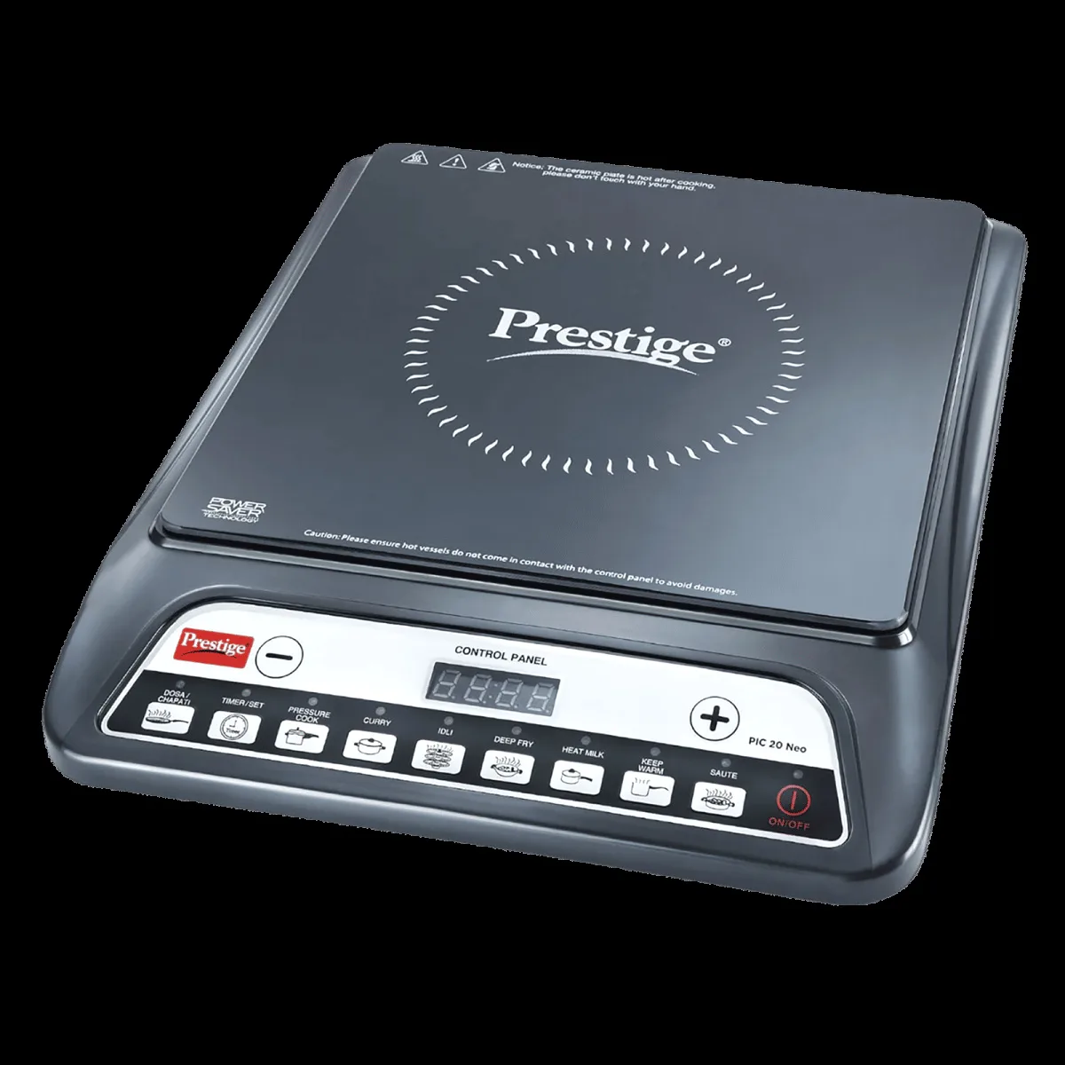 Prestige PIC 20 NEO 1600W Induction Cooktop with 8 Preset Menus