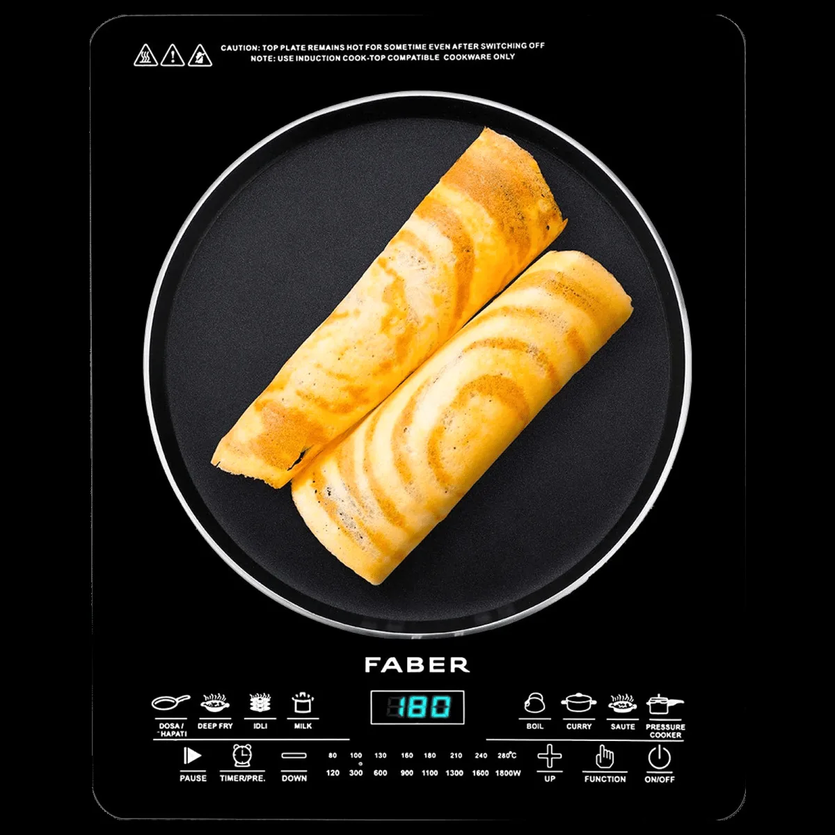 FABER FIP REMO 1800W Induction Cooktop with 8 Cooking Function
