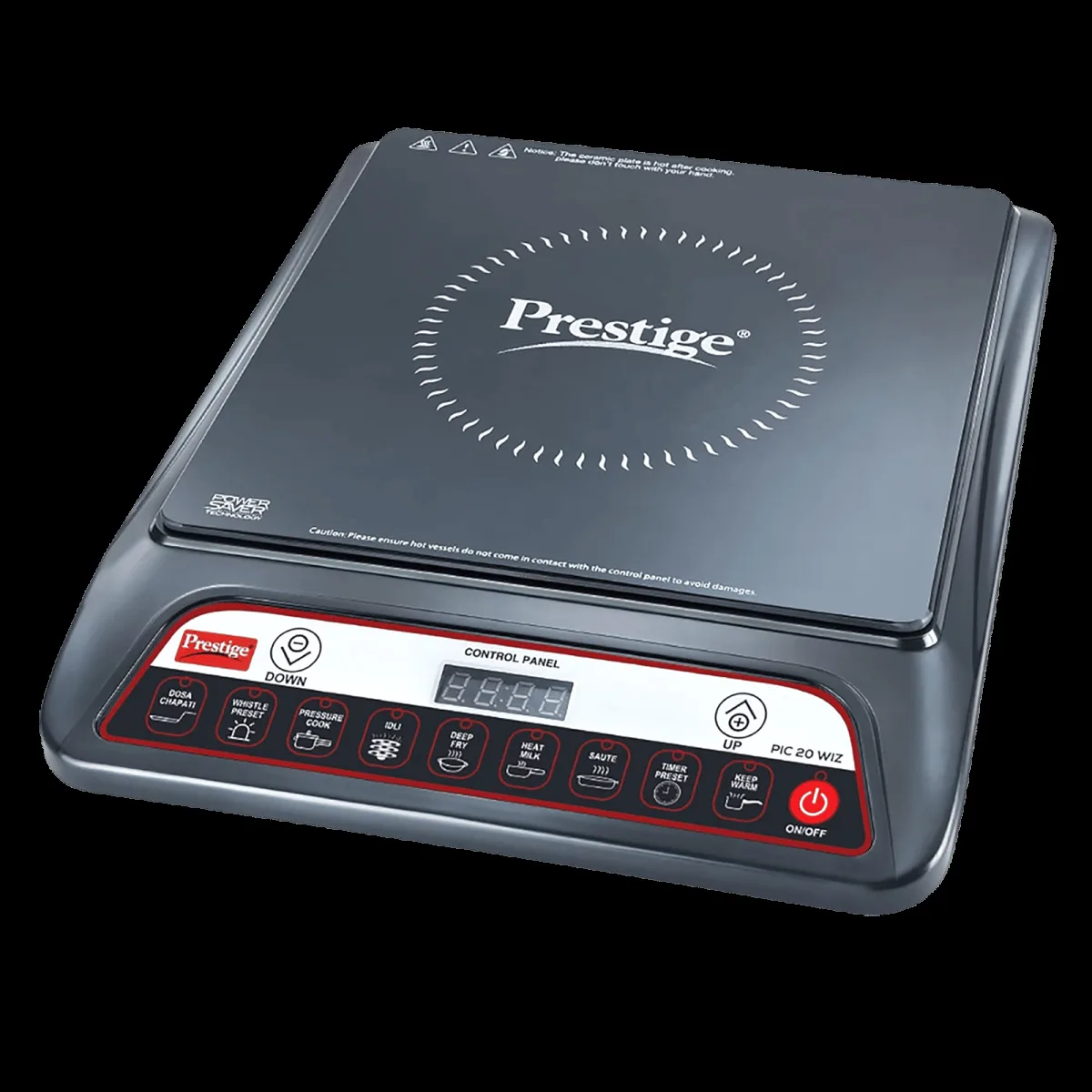 Prestige PIC 20 WIZ 1600W Induction Cooktop with 7 Preset Menus