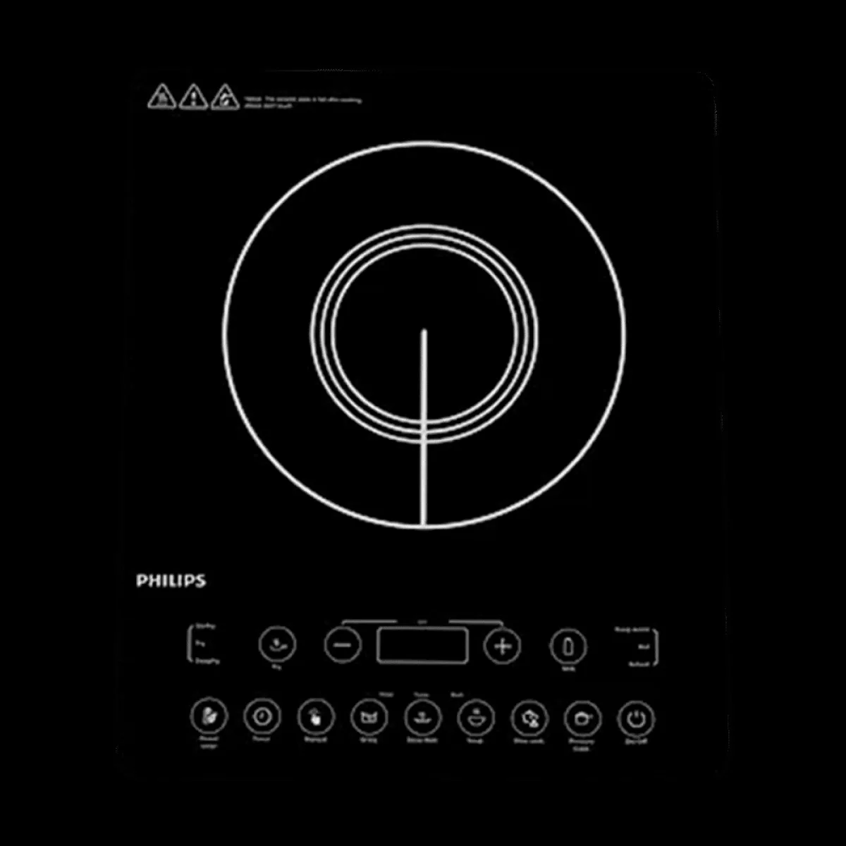 PHILIPS 2100W Induction Cooktop with 11 Preset Menus