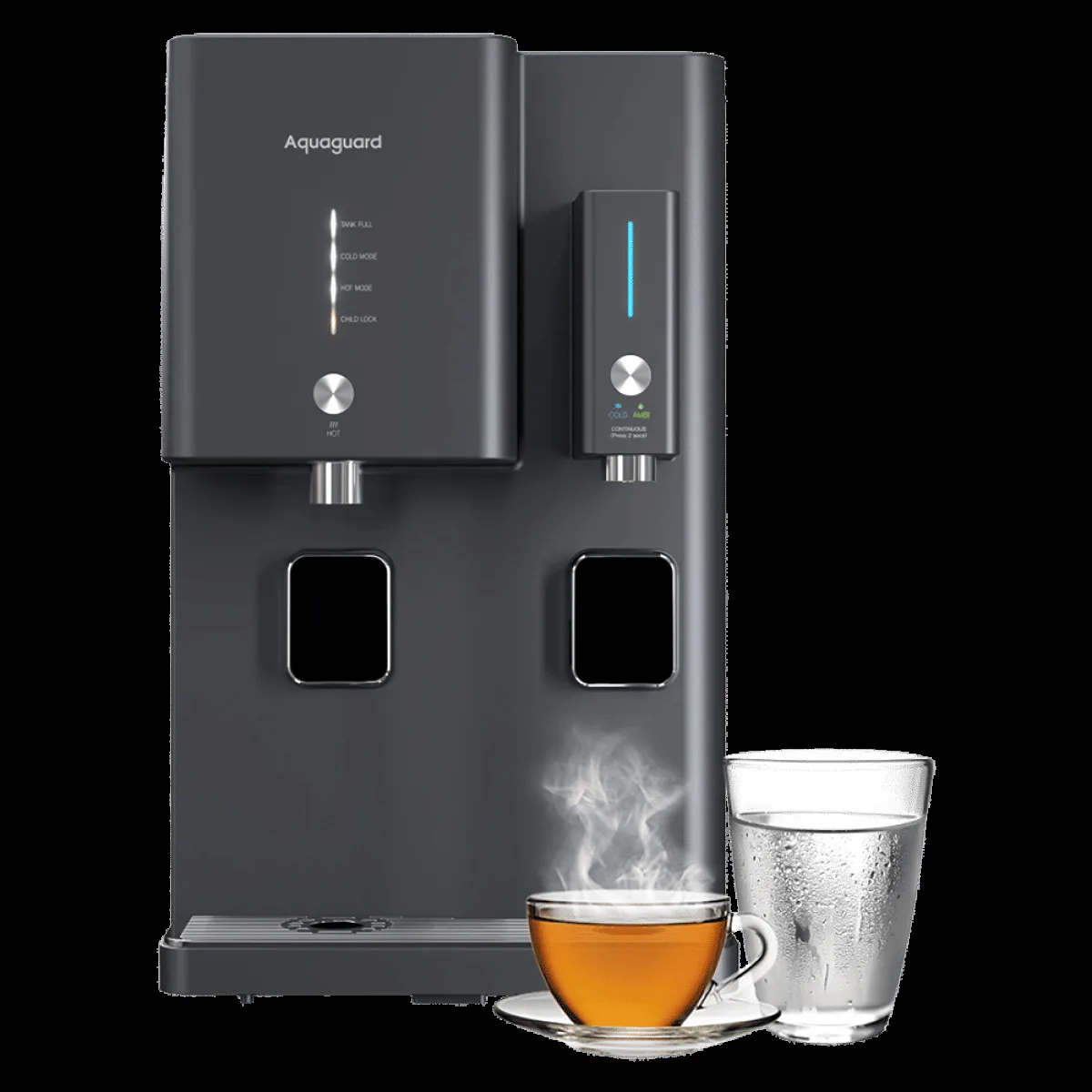 Aquaguard Aspire Arctic 8L RO Hot & Cold Water Purifier with Insta Chill Technology (Black)
