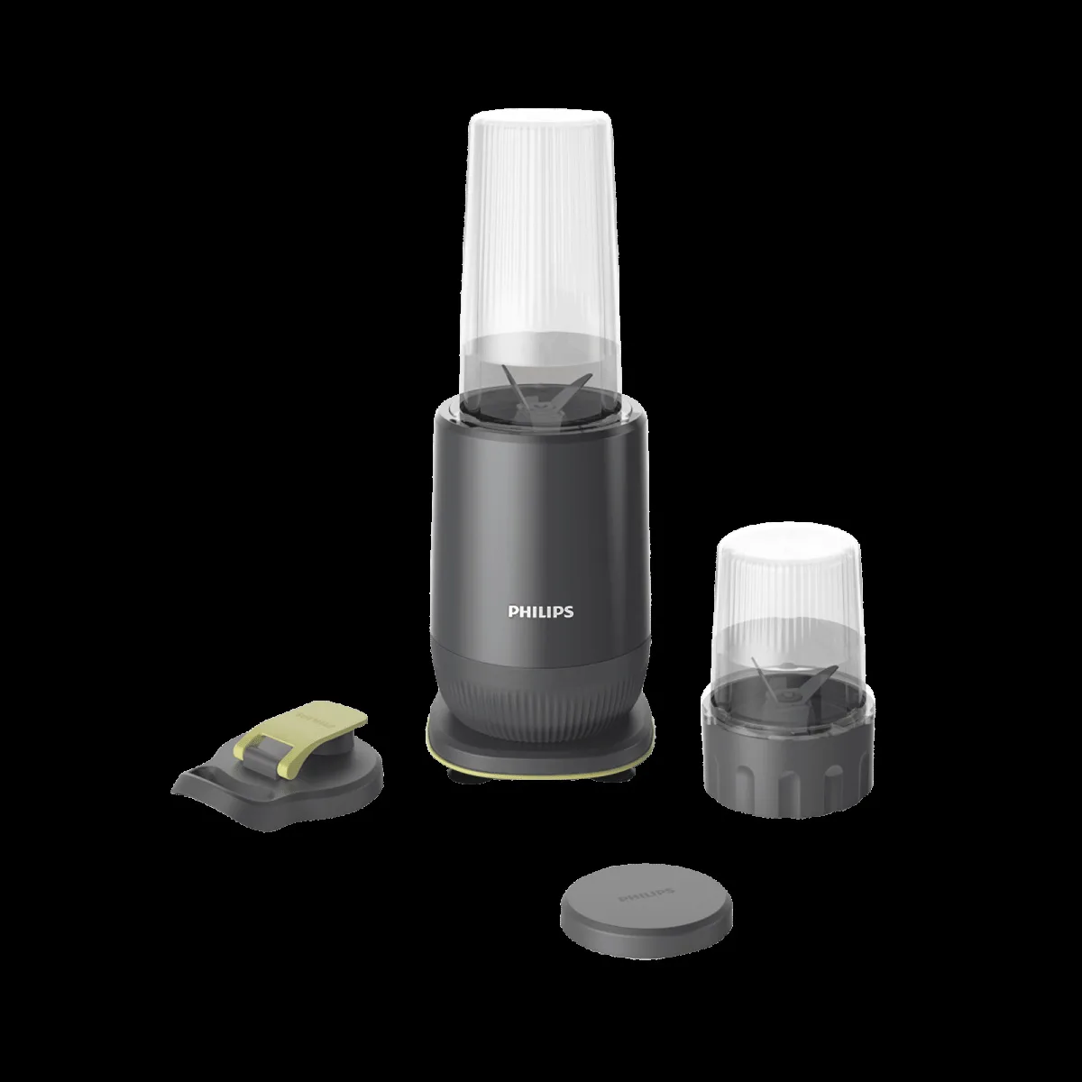 Philips HR2613/00 350 Watt 3 Jars Juicer Blender (25000 RPM, Leak-Proof Sipper Lid, Grey)