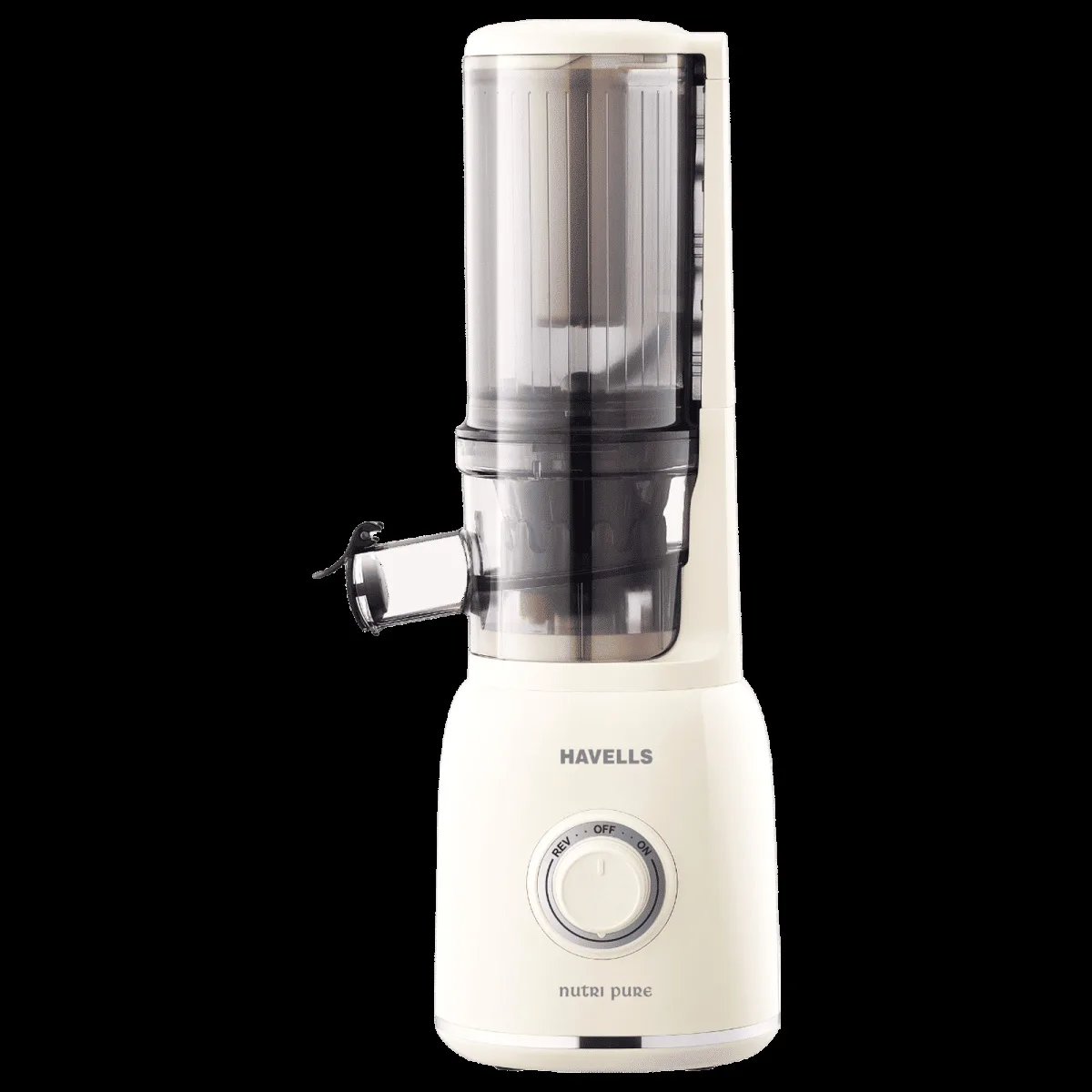 HAVELLS Nutri Pure 105 Watt Slow Juicer (Mesh Free Filter, White)