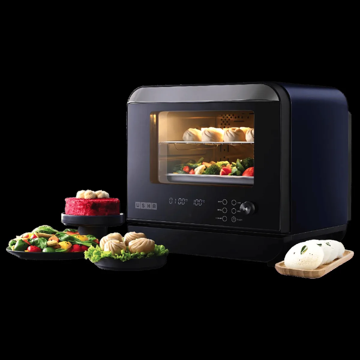 USHA iChef 18L Steam Oven with Turbo Air Circulation (4055ICHEFSO18L08N, Blue)