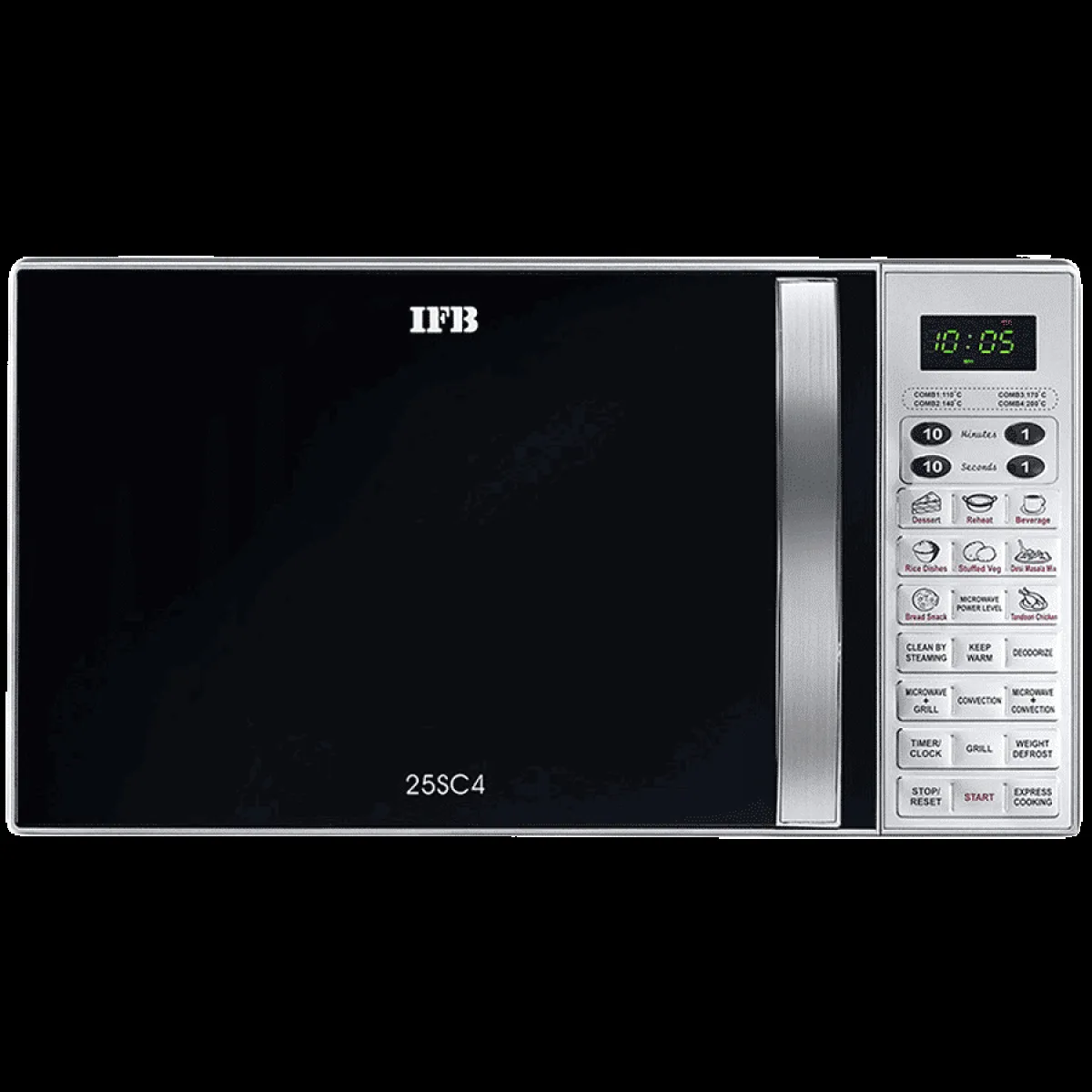 IFB 25SC4 25L Convection Microwave Oven with 26 Auto Menu (Metallic Silver)
