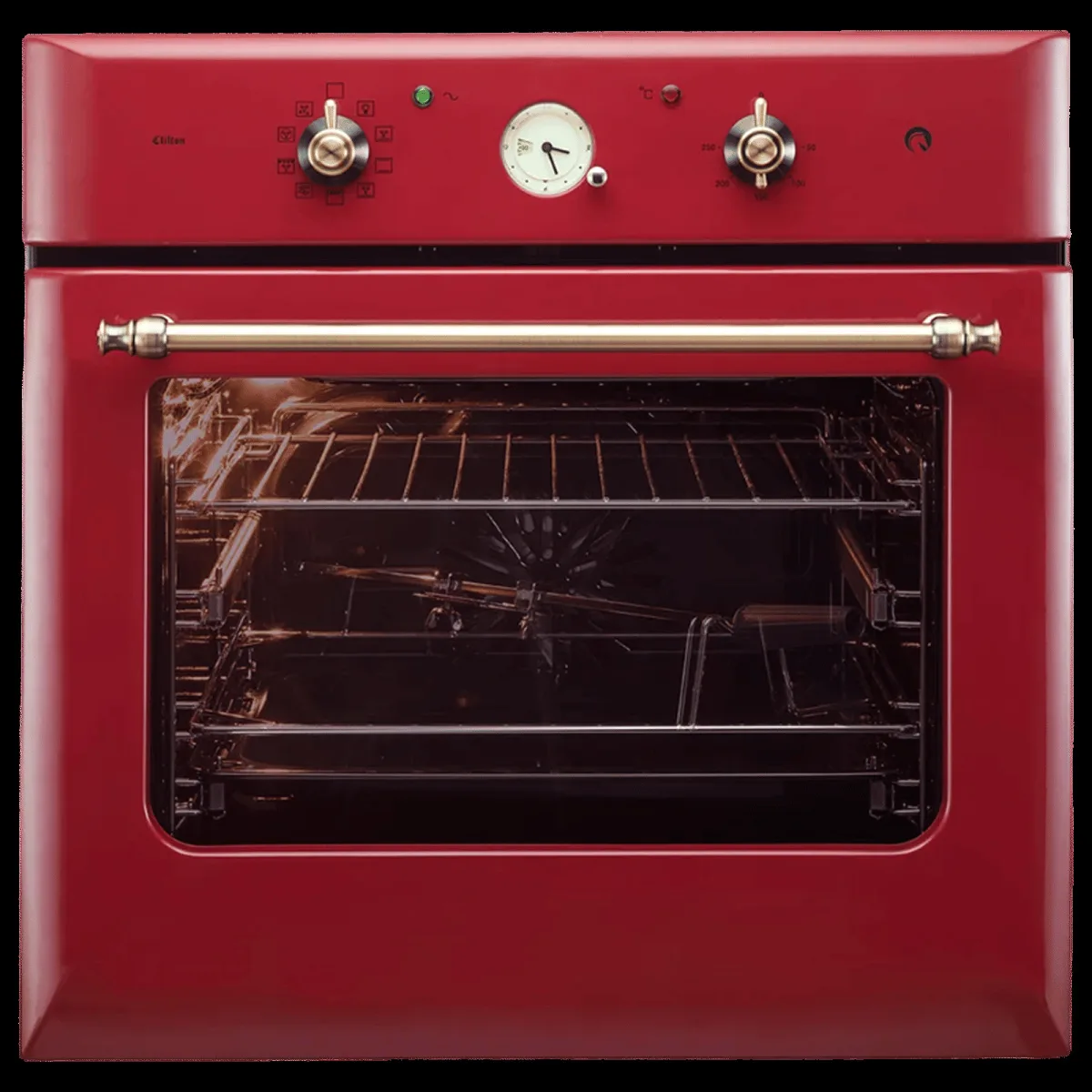 KAFF 60L 60cm Built-in Microwave with True Convection (CLOV6RD, Red)
