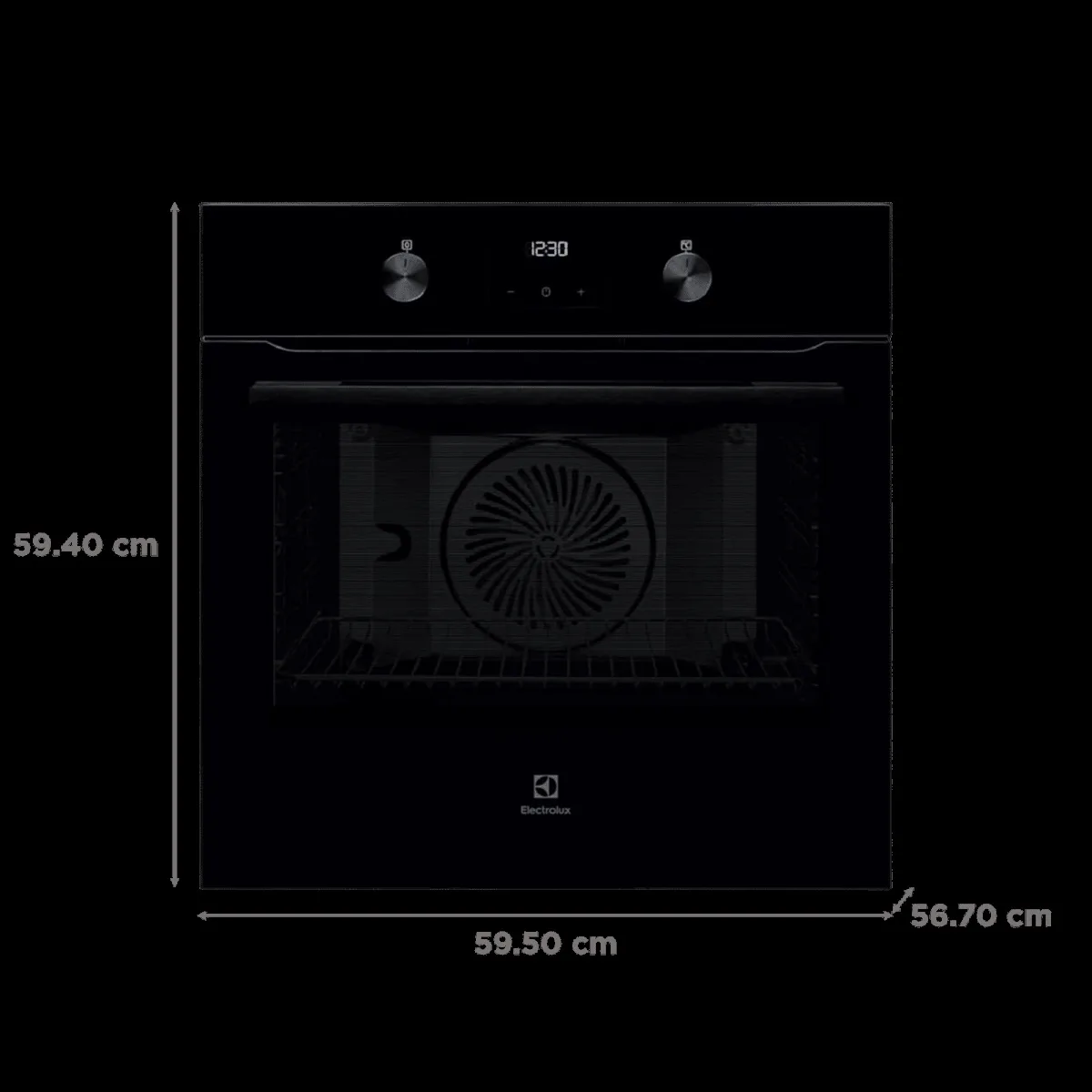Electrolux Ultimate Taste 500 72L 60cm Built-in Microwave with Pizza Program Technology (KOIGH00KA2, Black)
