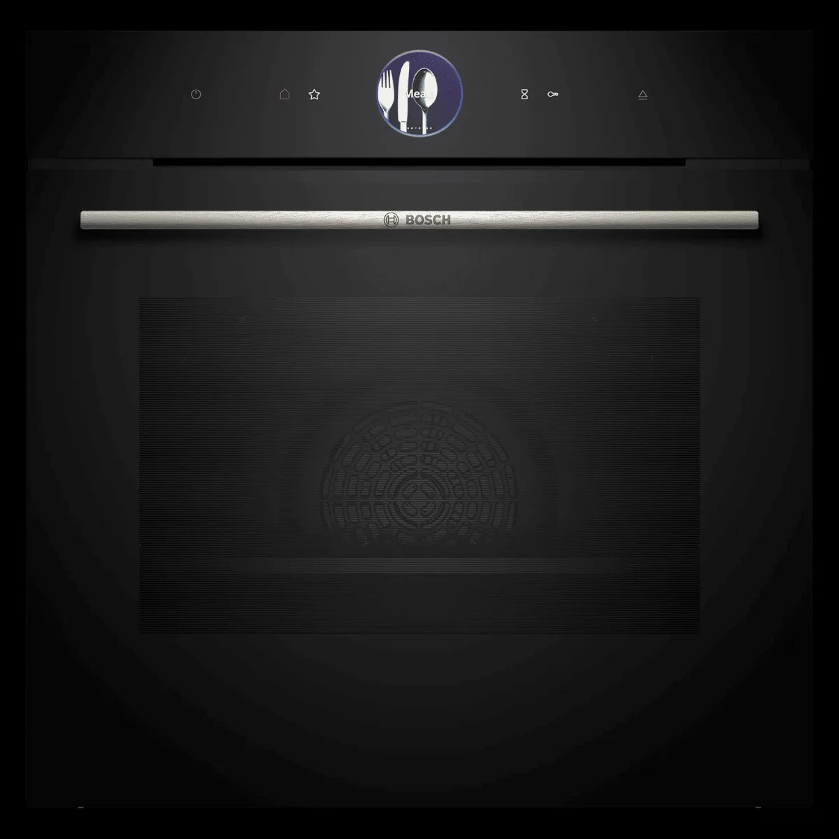 Bosch Series 8 71L 60cm Built-in Oven with HomeConnect Technology (HSG7361B1, Black)