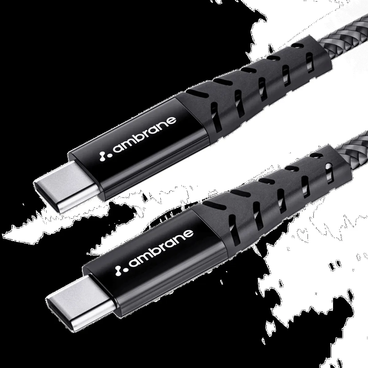 Ambrane RCTT-15 Type C to Type C 4.9 Feet (1.5M) Cable (Unbreakable, Black)