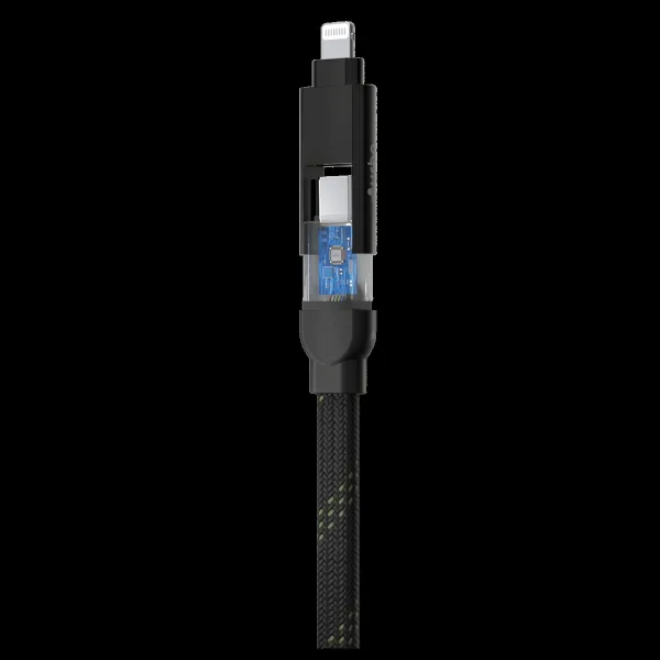 urbn UPC461 Type A to Lightning, Type C, Type C to Lightning, Type C 1 Feet (0.30M) 4-in-1 Cable (Quick Charge Technology, Camo)