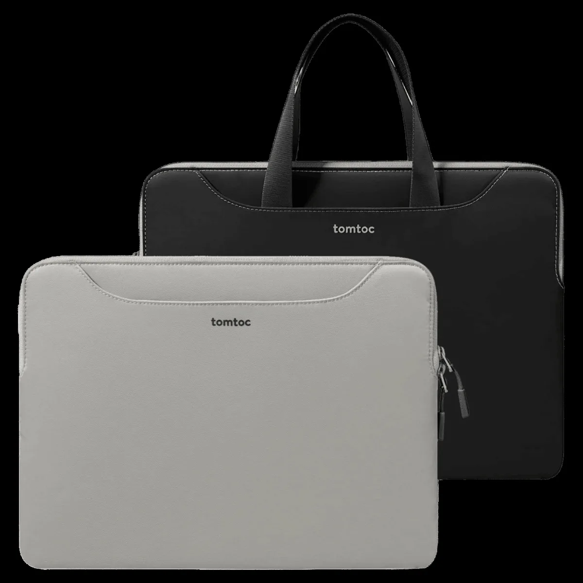 tomtoc A21F2D1 Nylon Laptop Sleeve for 16 Inch Laptop (Water Resistant, Grey)