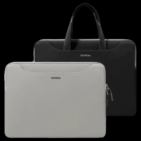 tomtoc A21F2D1 Nylon Laptop Sleeve for 16 Inch Laptop (Water Resistant, Grey)