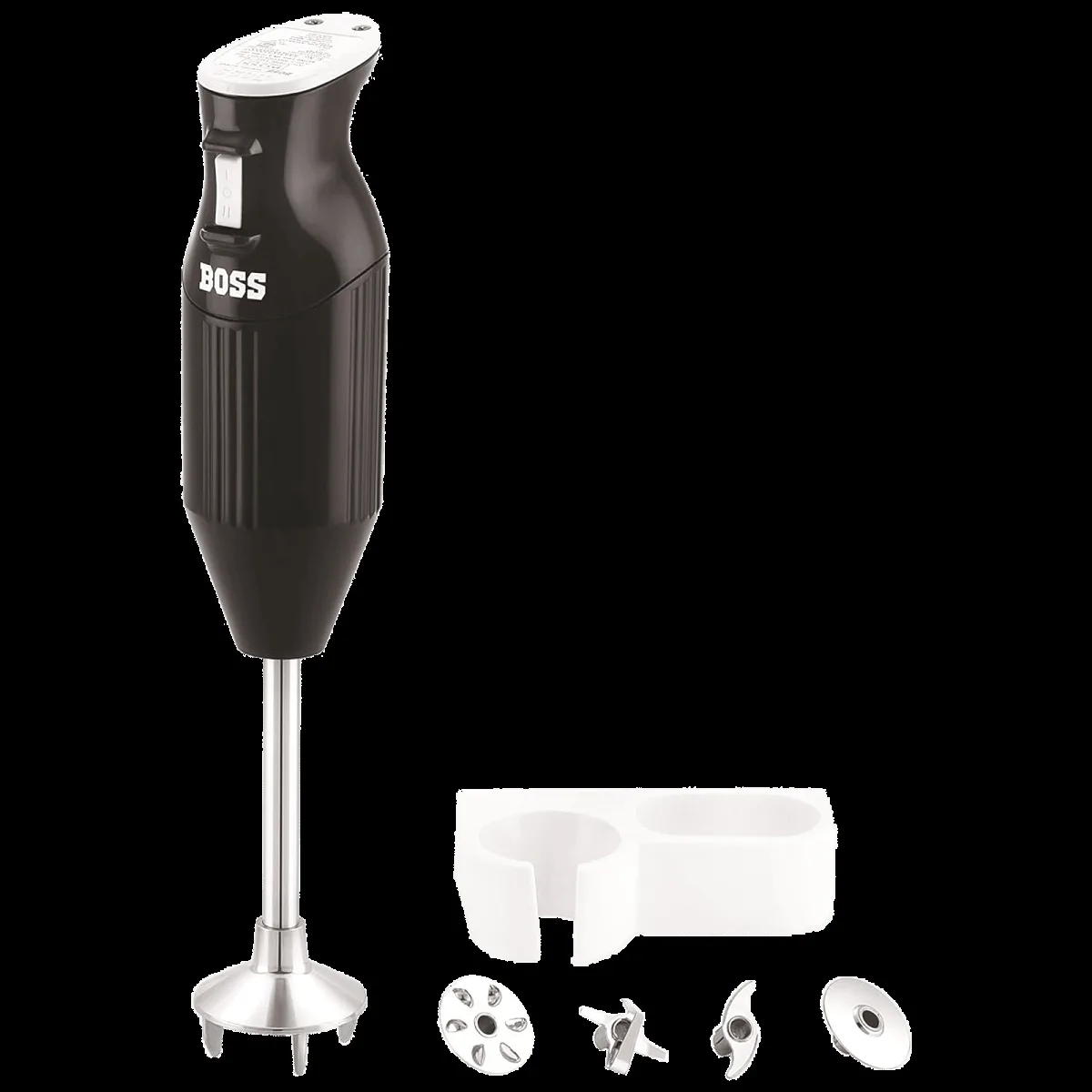 BOSS B132 225 Watt 2 Speed Hand Blender (Stainless Steel Blades, Black)
